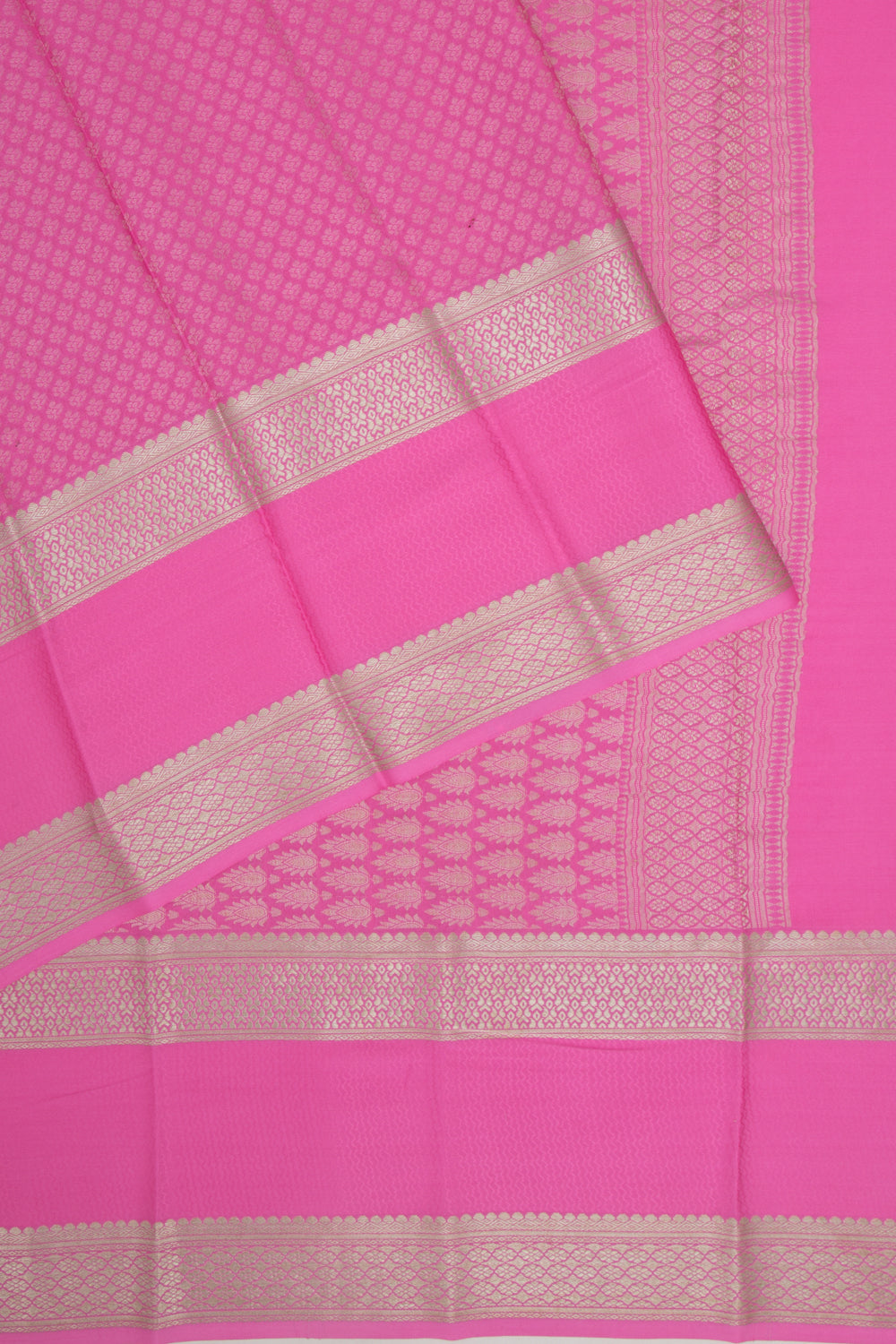 Binny Silk Brocade Pink Saree