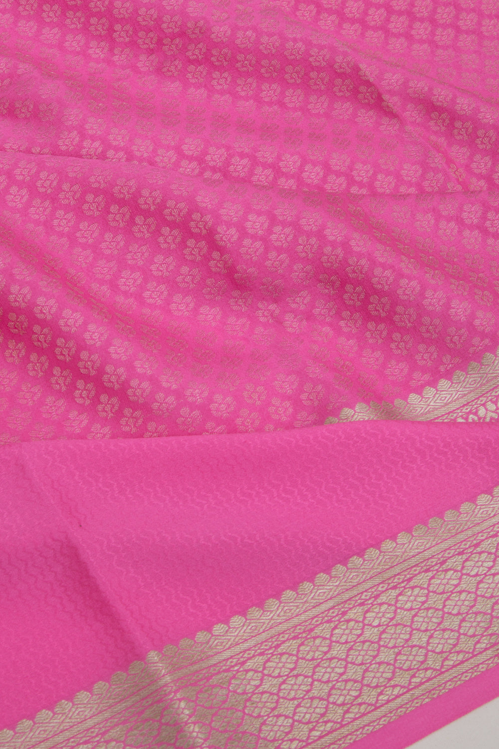 Binny Silk Brocade Pink Saree
