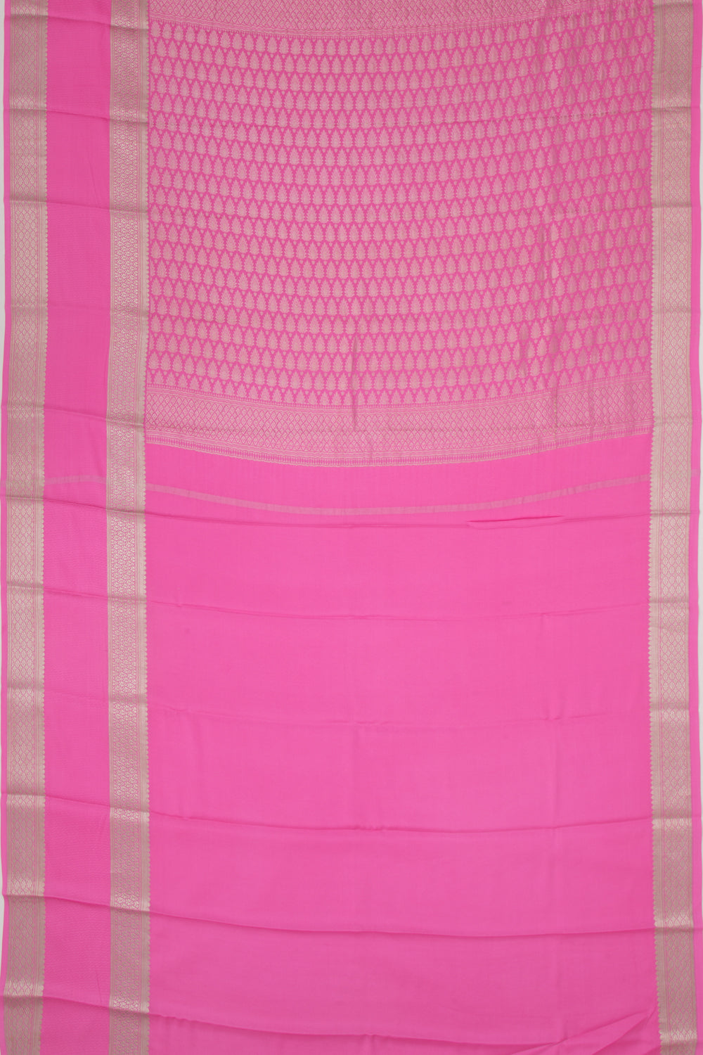 Binny Silk Brocade Pink Saree
