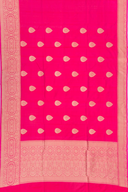 Banarasi Silk Butta Pink Saree