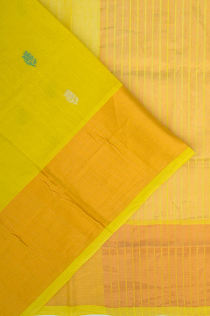 Chettinad Cotton Butta Mehendi Green Saree