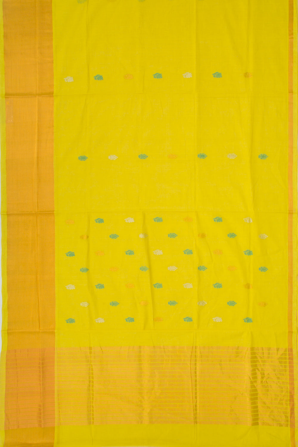 Chettinad Cotton Butta Mehendi Green Saree