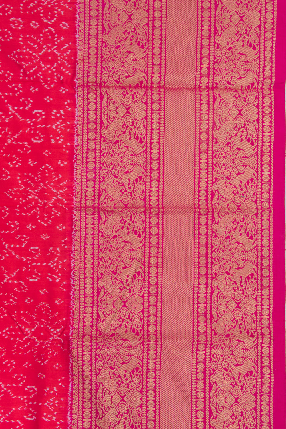 Kanchipuram Silk Ikat Red Saree