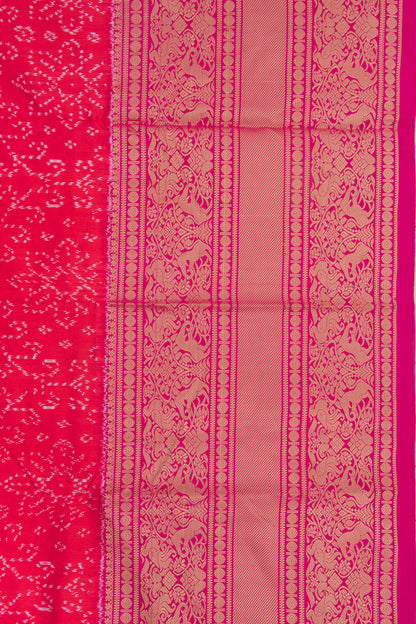 Kanchipuram Silk Ikat Red Saree