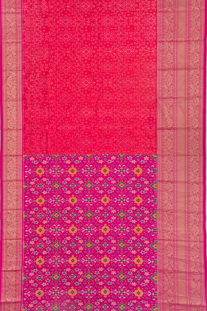 Kanchipuram Silk Ikat Red Saree