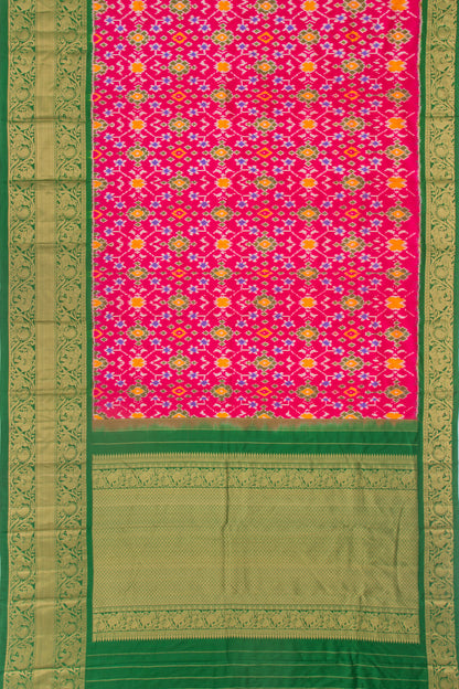 Kanchipuram Silk Ikat Pink Saree