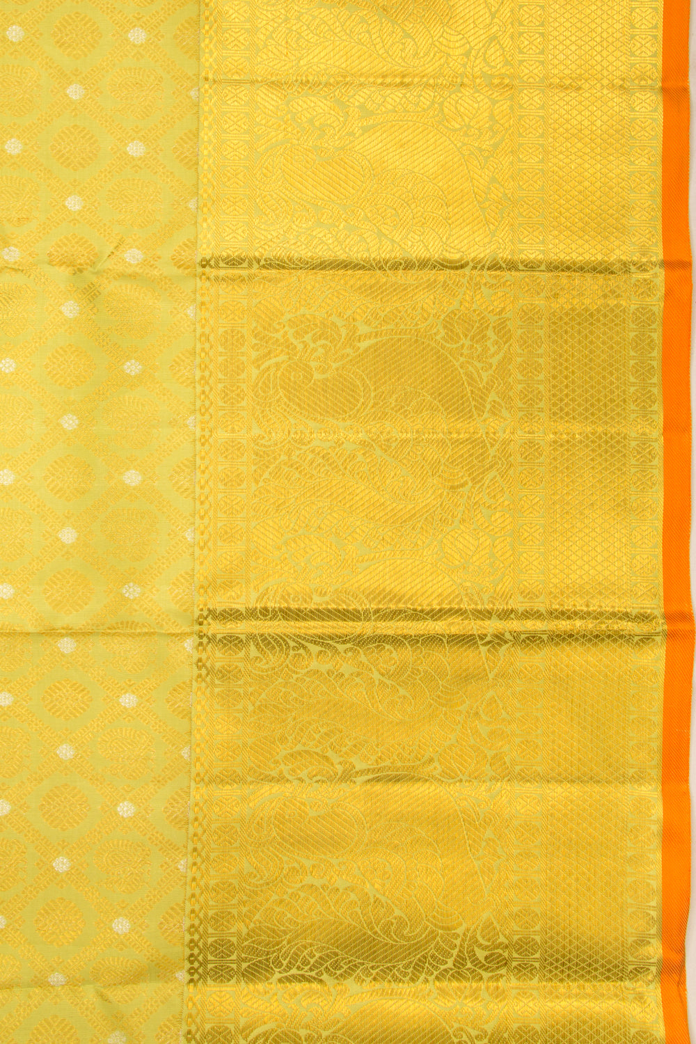 Kanchipuram Silk Brocade Green Saree