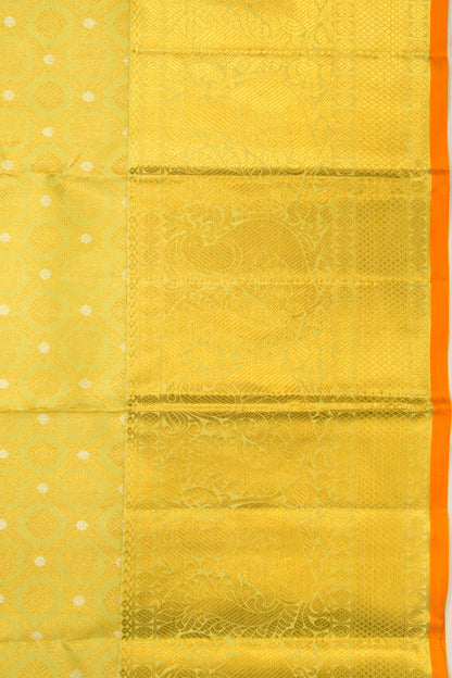 Kanchipuram Silk Brocade Green Saree