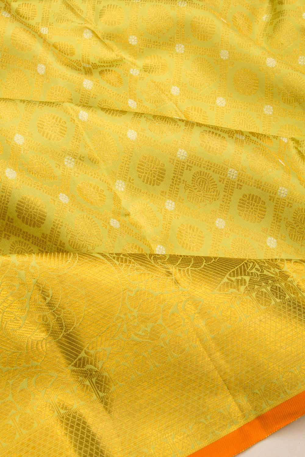 Kanchipuram Silk Brocade Green Saree