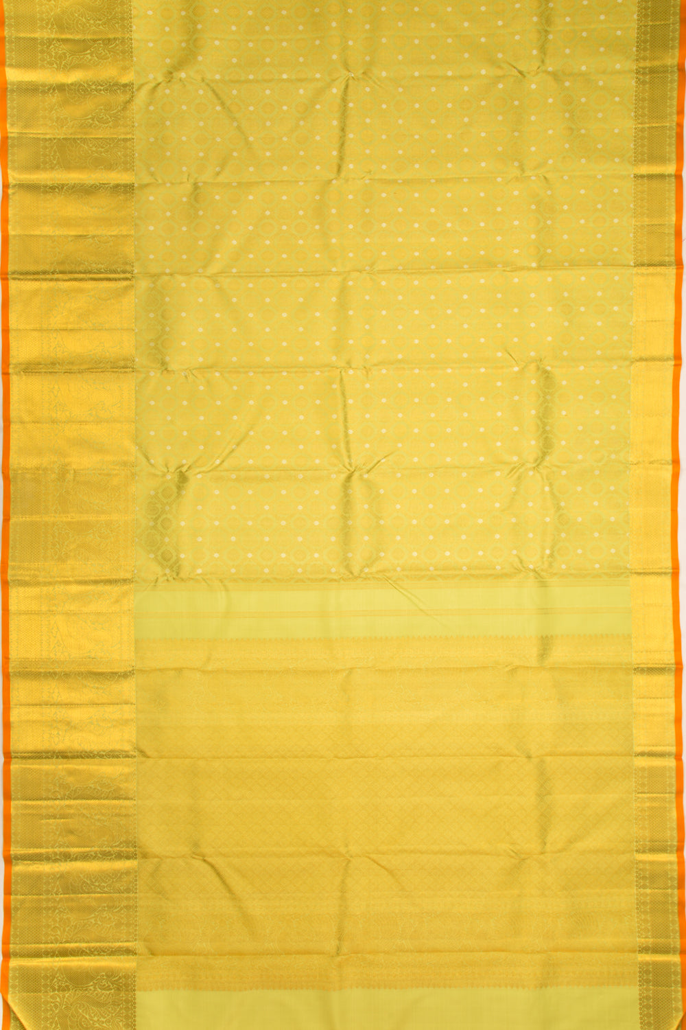 Kanchipuram Silk Brocade Green Saree