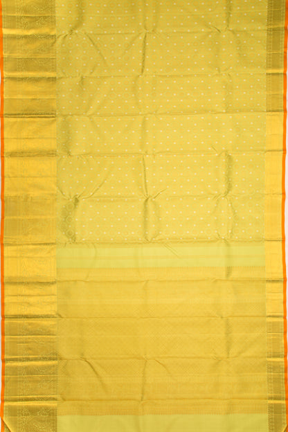 Kanchipuram Silk Brocade Green Saree