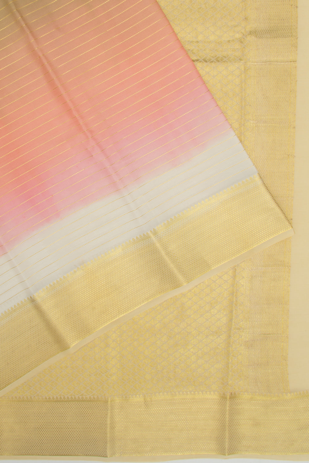 Binny Silk Horizontal Lines Multicolour Saree