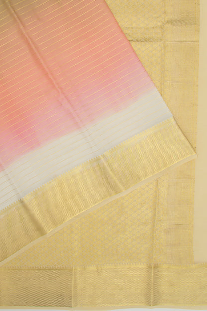 Binny Silk Horizontal Lines Multicolour Saree