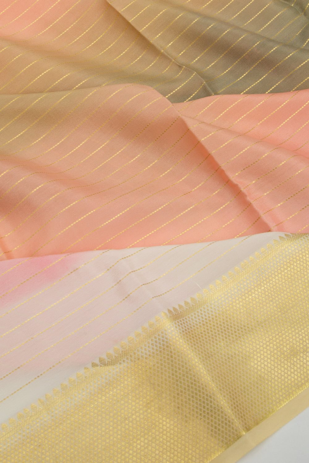 Binny Silk Horizontal Lines Multicolour Saree