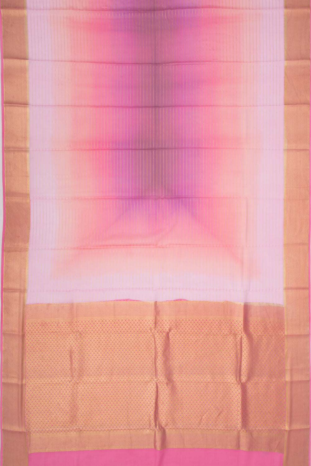 Binny Silk Horizontal Lines Multicolour Saree