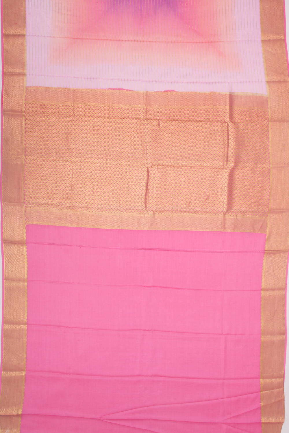 Binny Silk Horizontal Lines Multicolour Saree