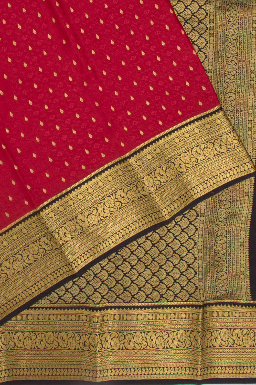 Binny Silk Jacquard And Butta Red Saree