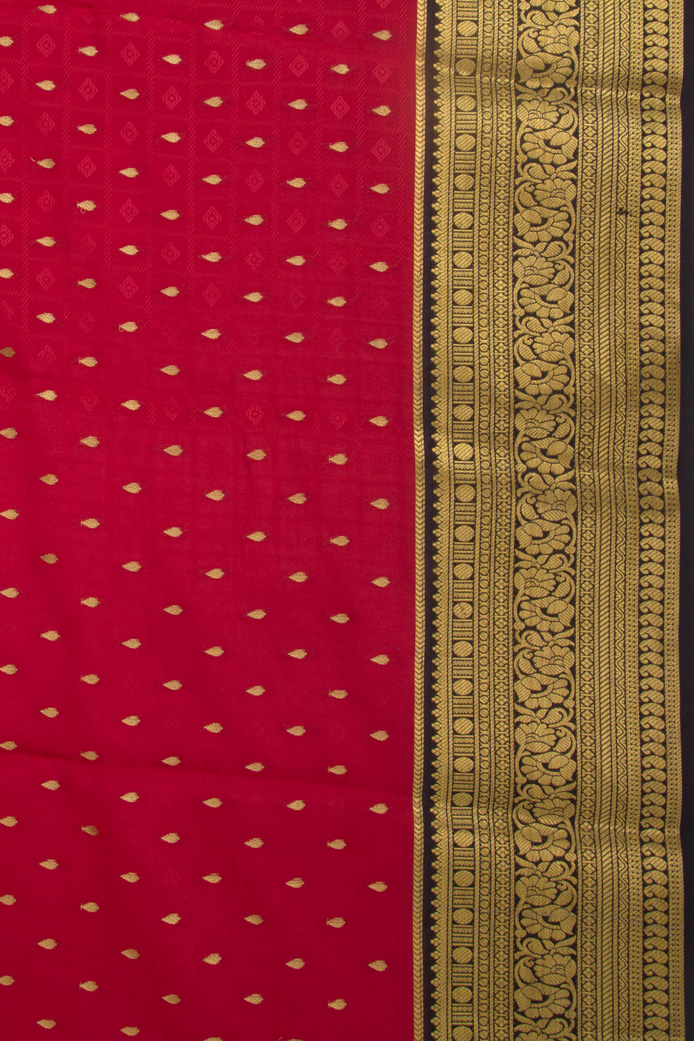 Binny Silk Jacquard And Butta Red Saree