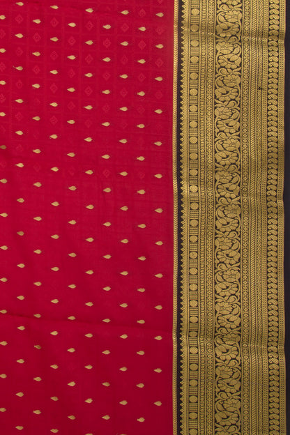 Binny Silk Jacquard And Butta Red Saree