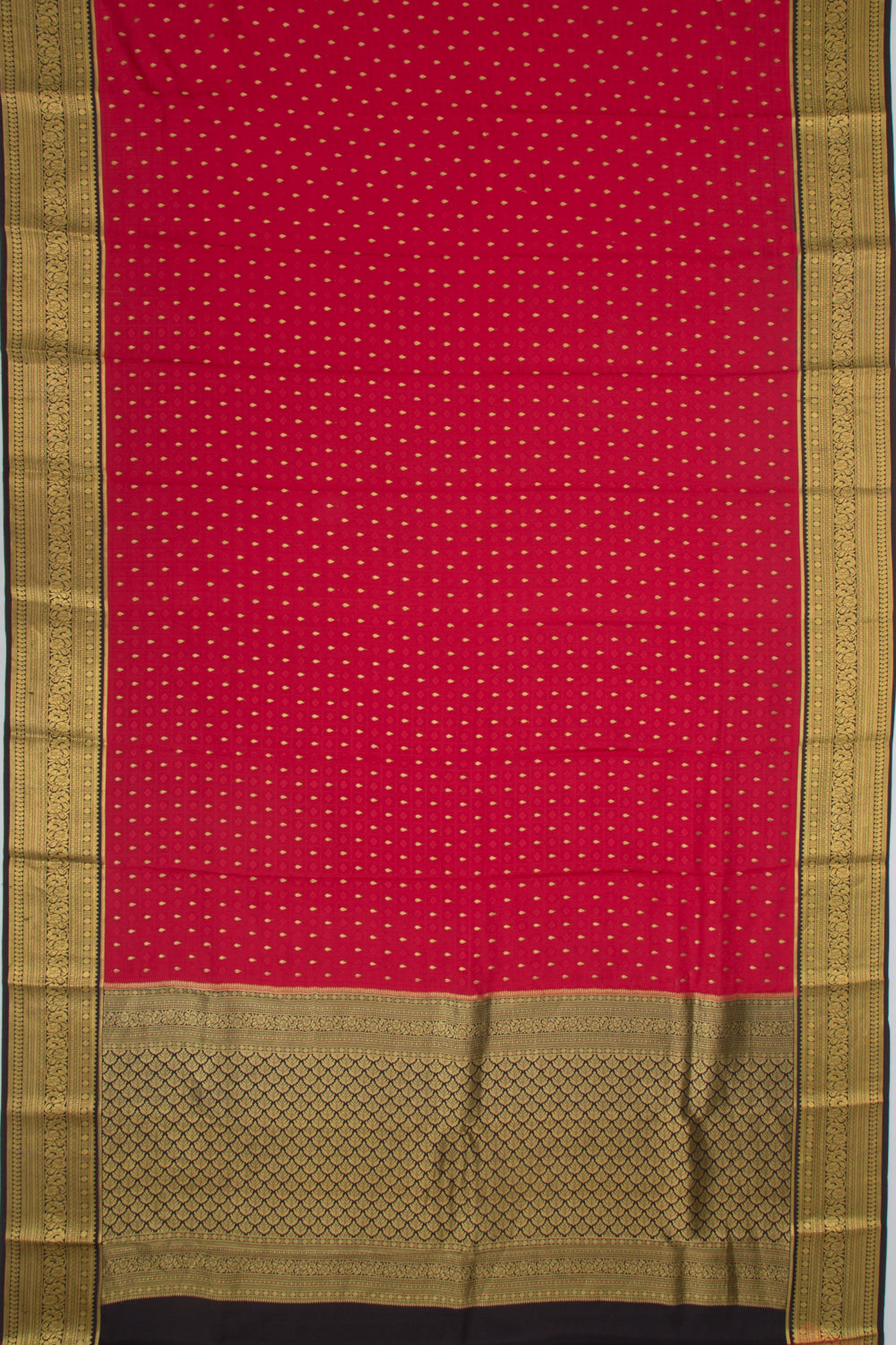 Binny Silk Jacquard And Butta Red Saree