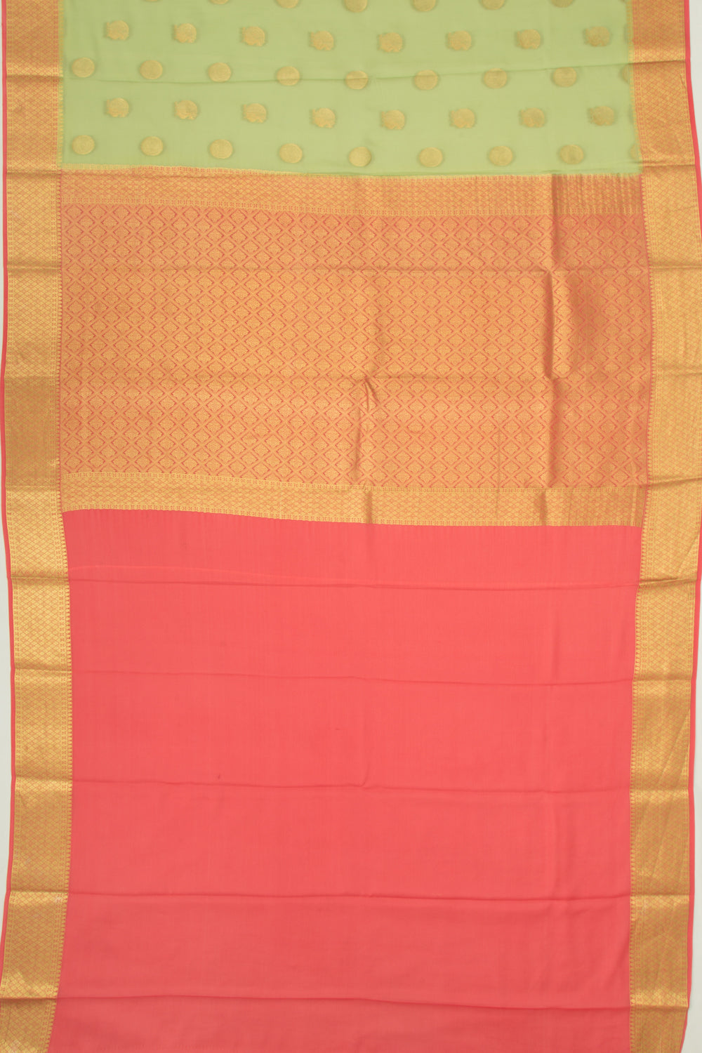 Binny Silk Butta Pastel Green Saree