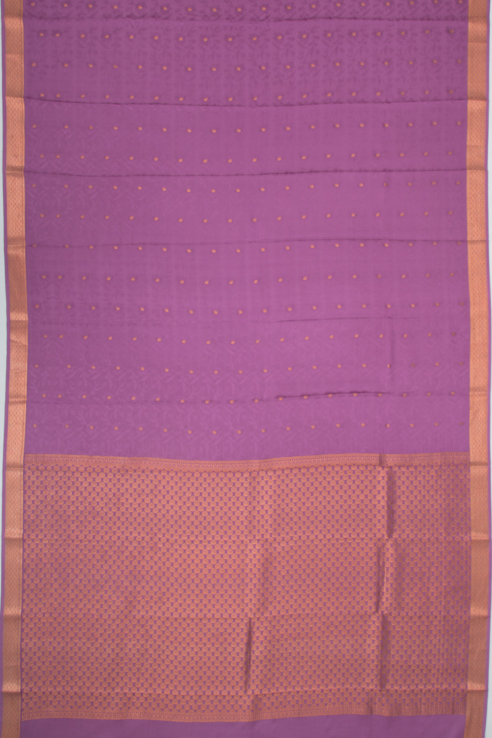 Binny Silk Jacquard And Butta Lilac Saree