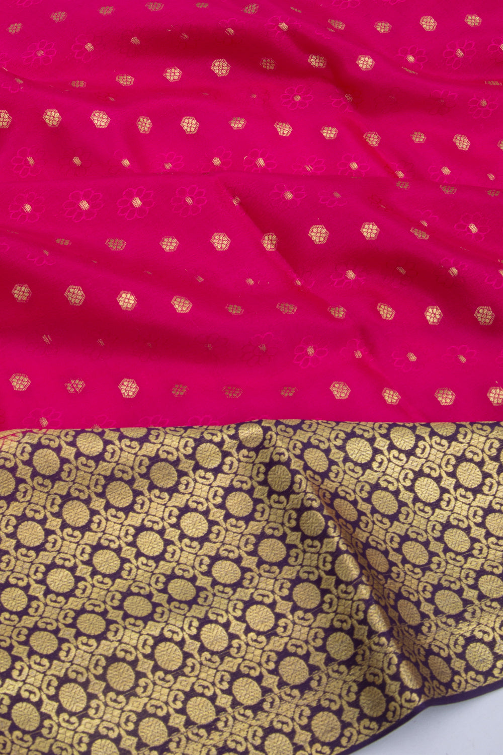 Binny Silk Jacquard And Butta Pink Saree