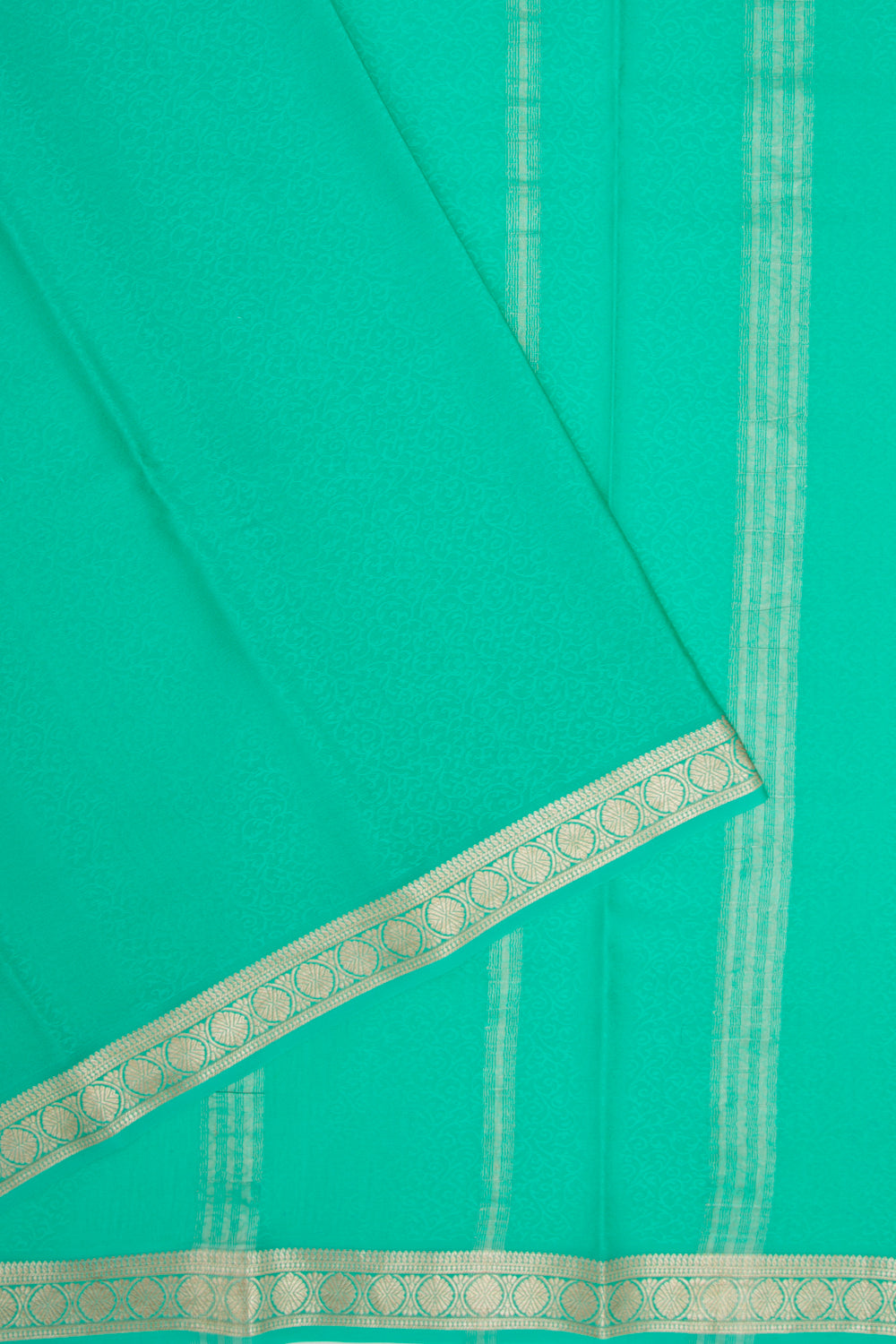 Binny Silk Jacquard Sea Green Saree