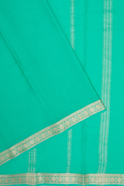 Binny Silk Jacquard Sea Green Saree