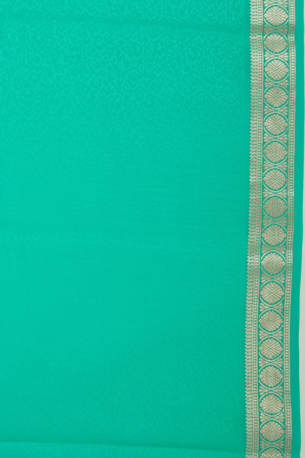 Binny Silk Jacquard Sea Green Saree