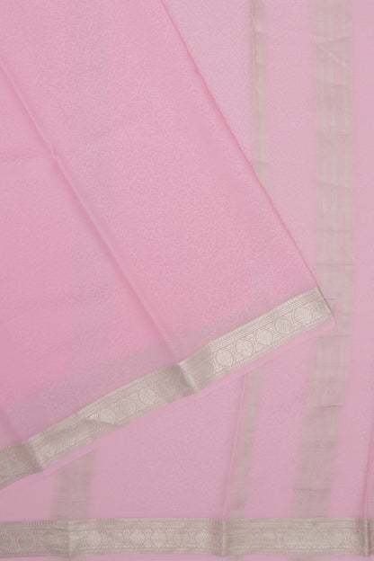 Binny Silk Jacquard Baby Pink Saree