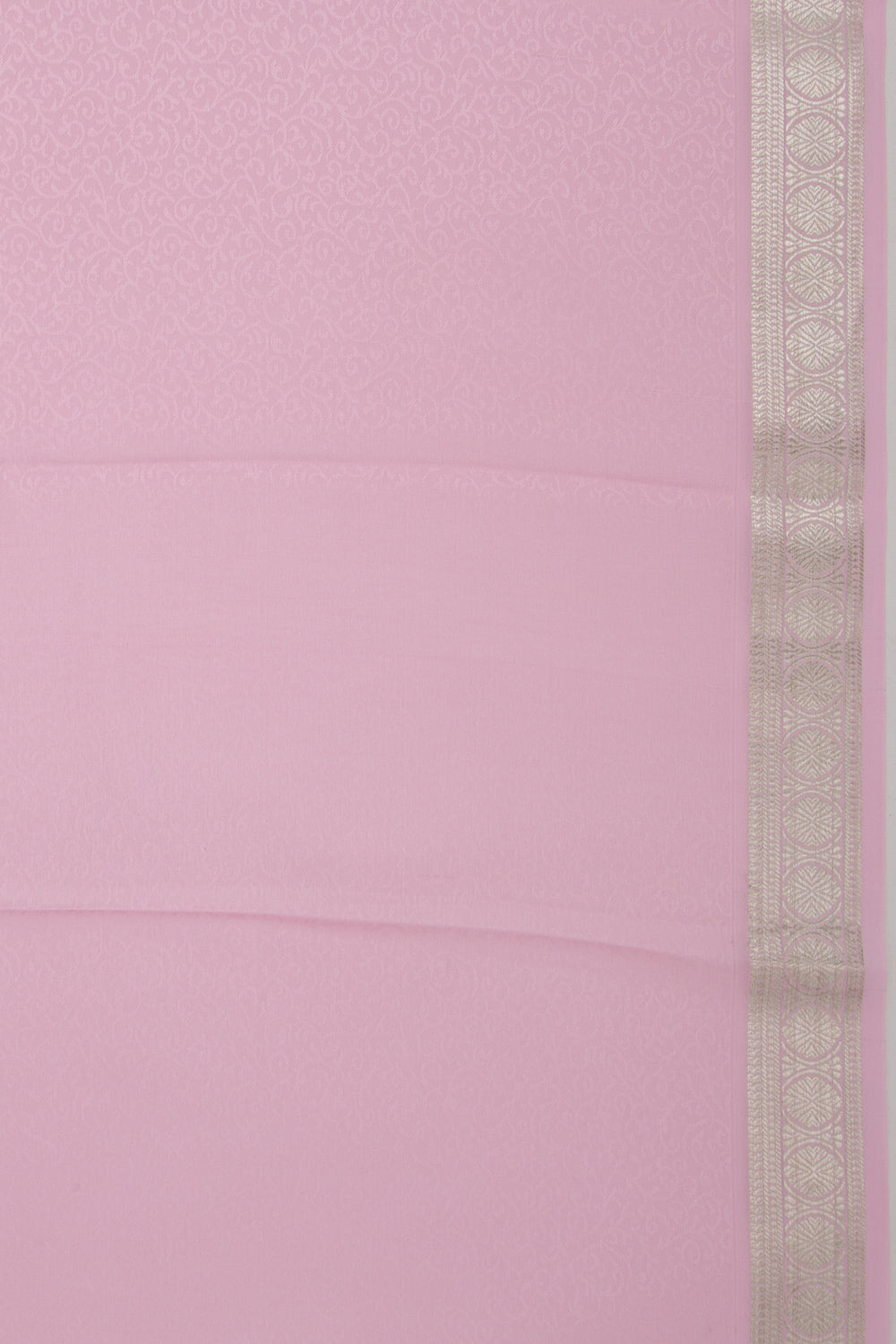 Binny Silk Jacquard Baby Pink Saree