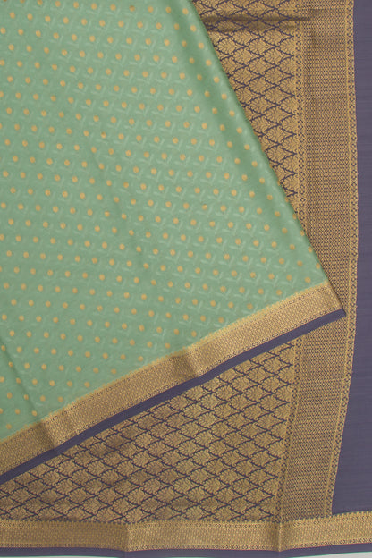 Binny Silk Jacquard And Butta Pastel Green Saree