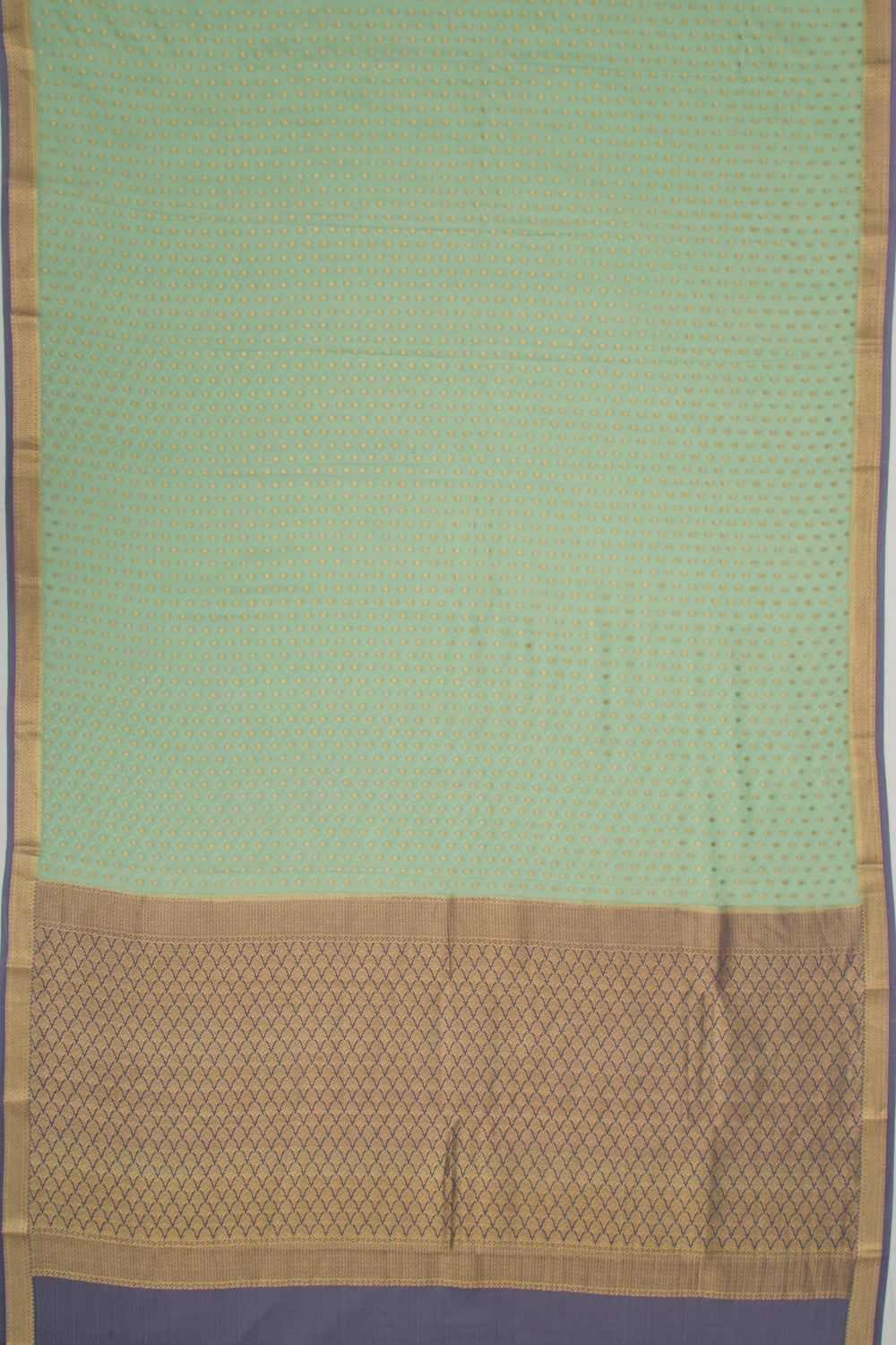 Binny Silk Jacquard And Butta Pastel Green Saree