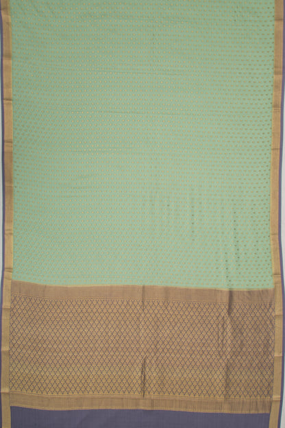 Binny Silk Jacquard And Butta Pastel Green Saree