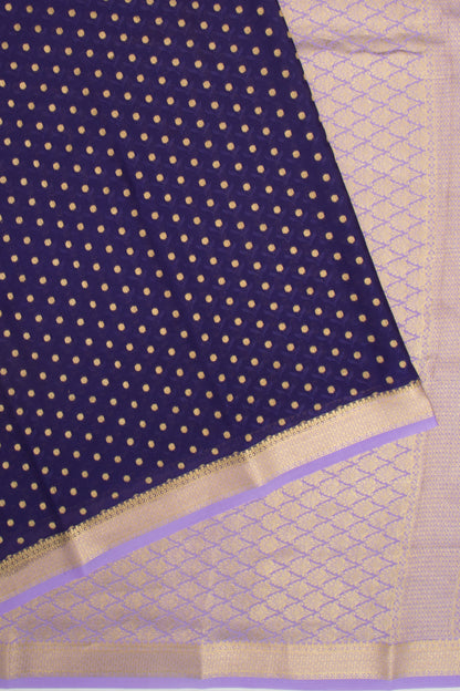 Binny Silk Jacquard And Butta Dark Blue Saree