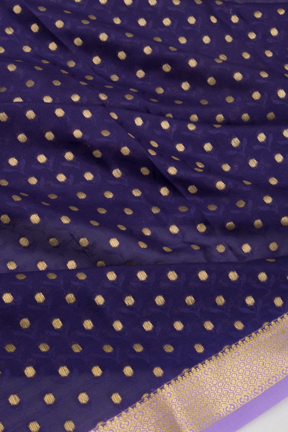 Binny Silk Jacquard And Butta Dark Blue Saree