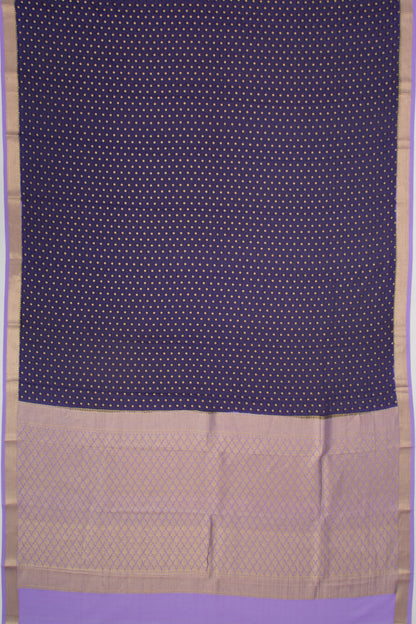 Binny Silk Jacquard And Butta Dark Blue Saree