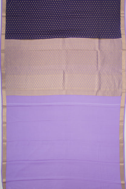 Binny Silk Jacquard And Butta Dark Blue Saree