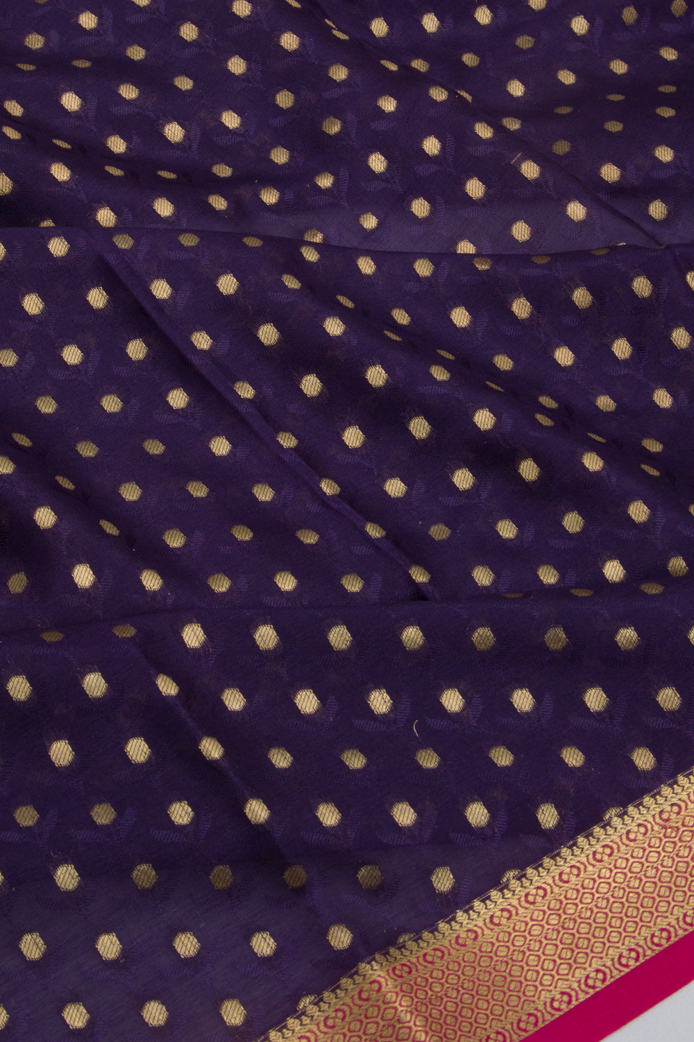 Binny Silk Jacquard And Butta Dark Blue Saree