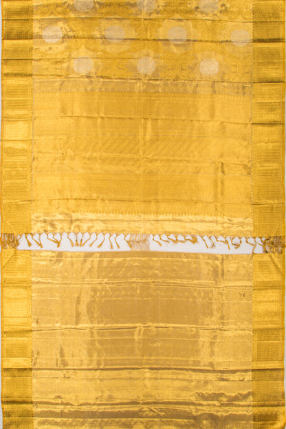 Kanchipuram Silk Tissue Brocade Gold Saree