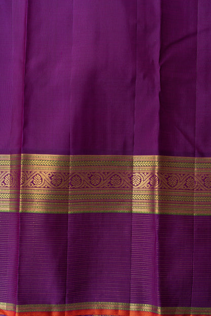 Kanchipuram Silk Brocade Green Saree With Rakhi and Gift Box