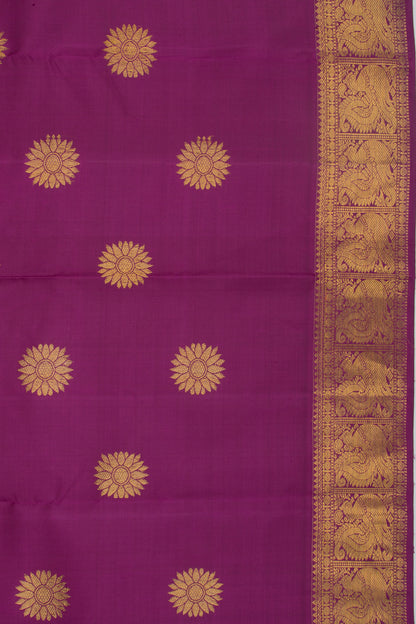 Kanchipuram Silk Butta Purple Saree