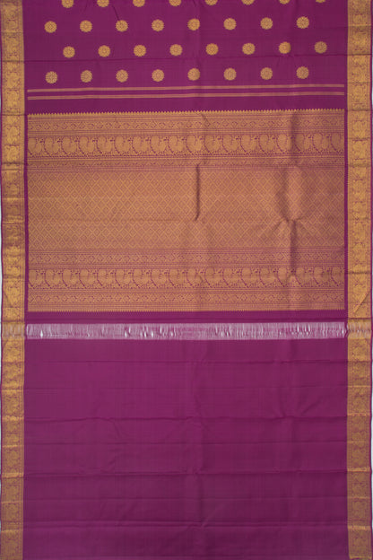 Kanchipuram Silk Butta Purple Saree