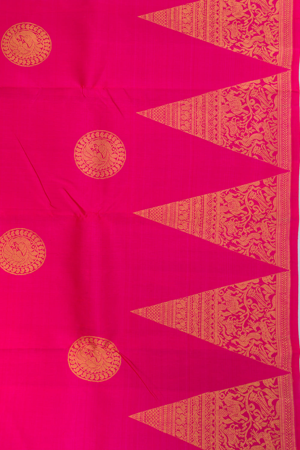Kanchipuram Silk Butta Pink Saree