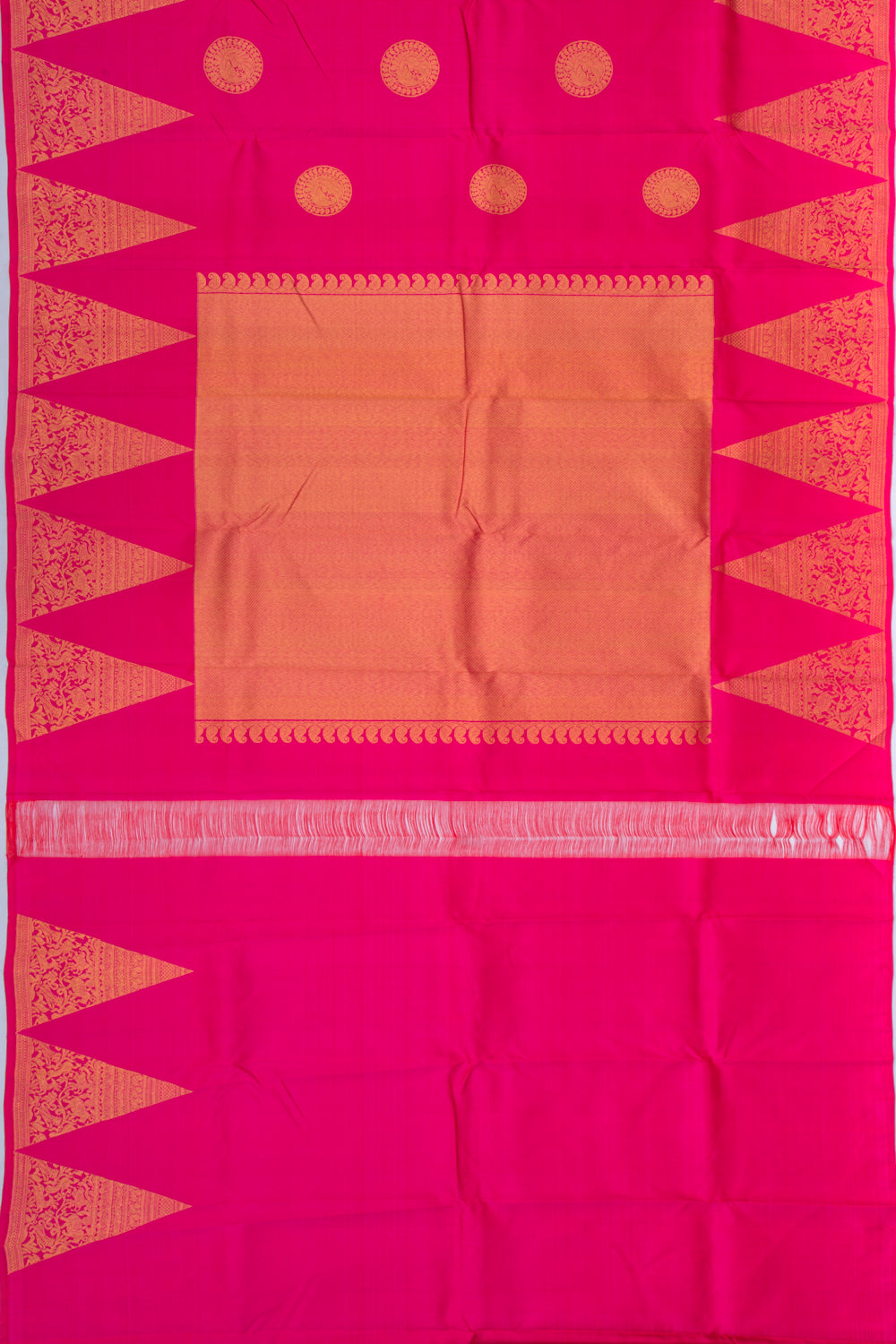 Kanchipuram Silk Butta Pink Saree