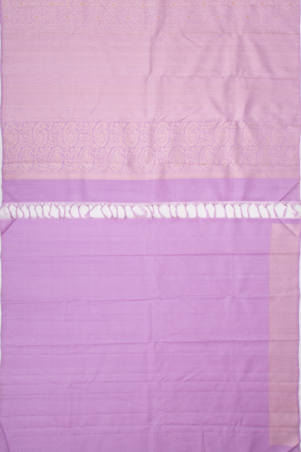 Kanchipuram Silk Vanasingaram Jaal Violet Saree