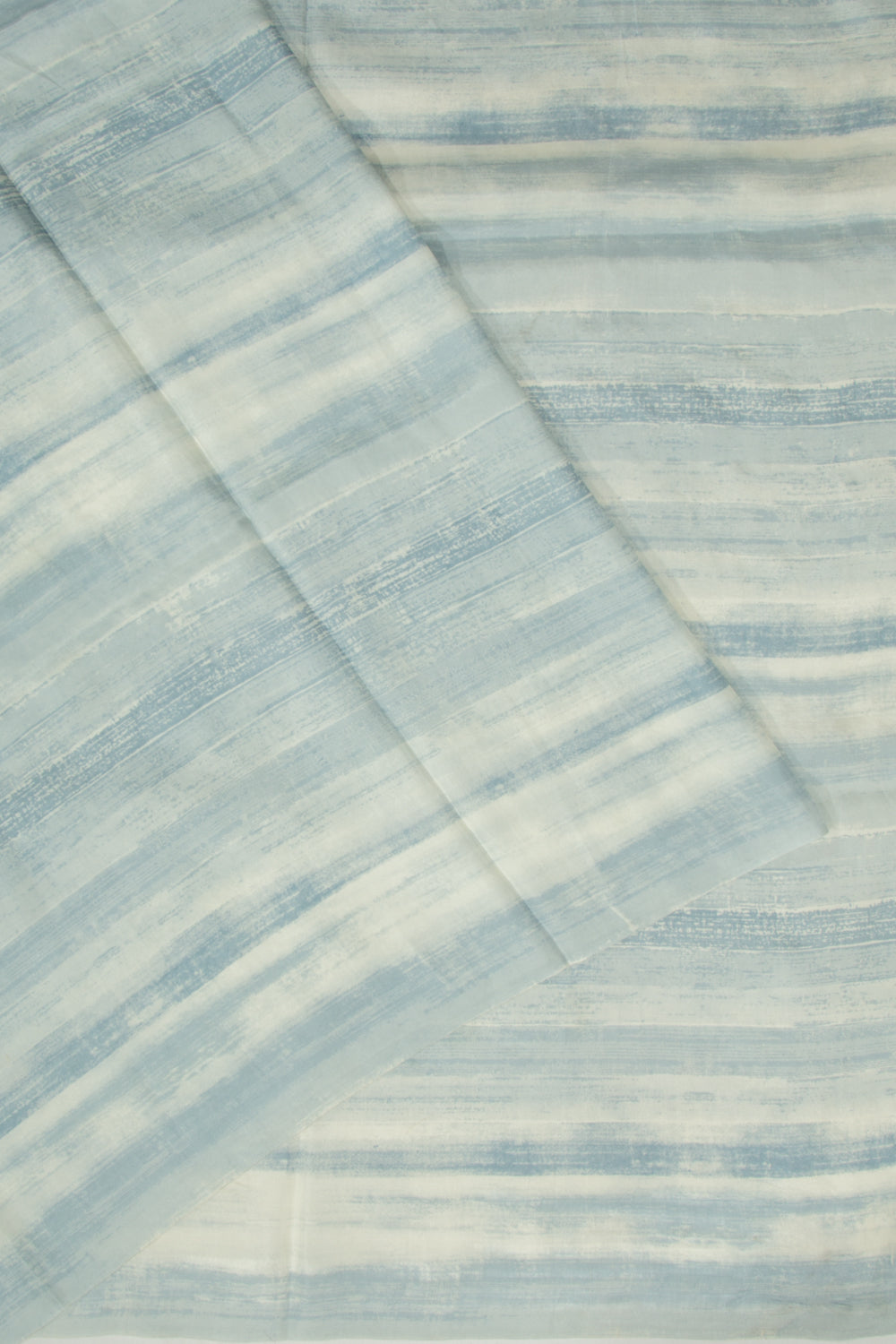 Crepe Printed Blue Saree