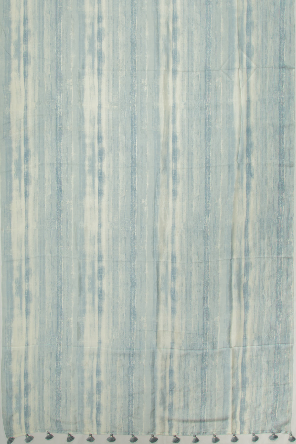 Crepe Printed Blue Saree