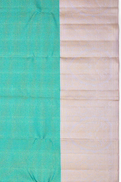 Kanchipuram Silk Brocade Sea Green Saree